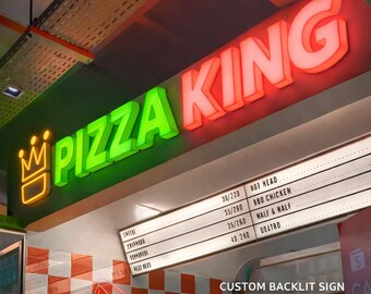 Custom LED Backlit Frontlit Business Sign, Metal Logo, Wall Decor