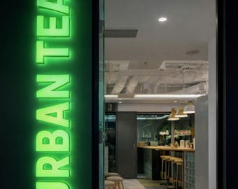Custom 3D Metal LED Backlit Sign, Business Storefront Signage