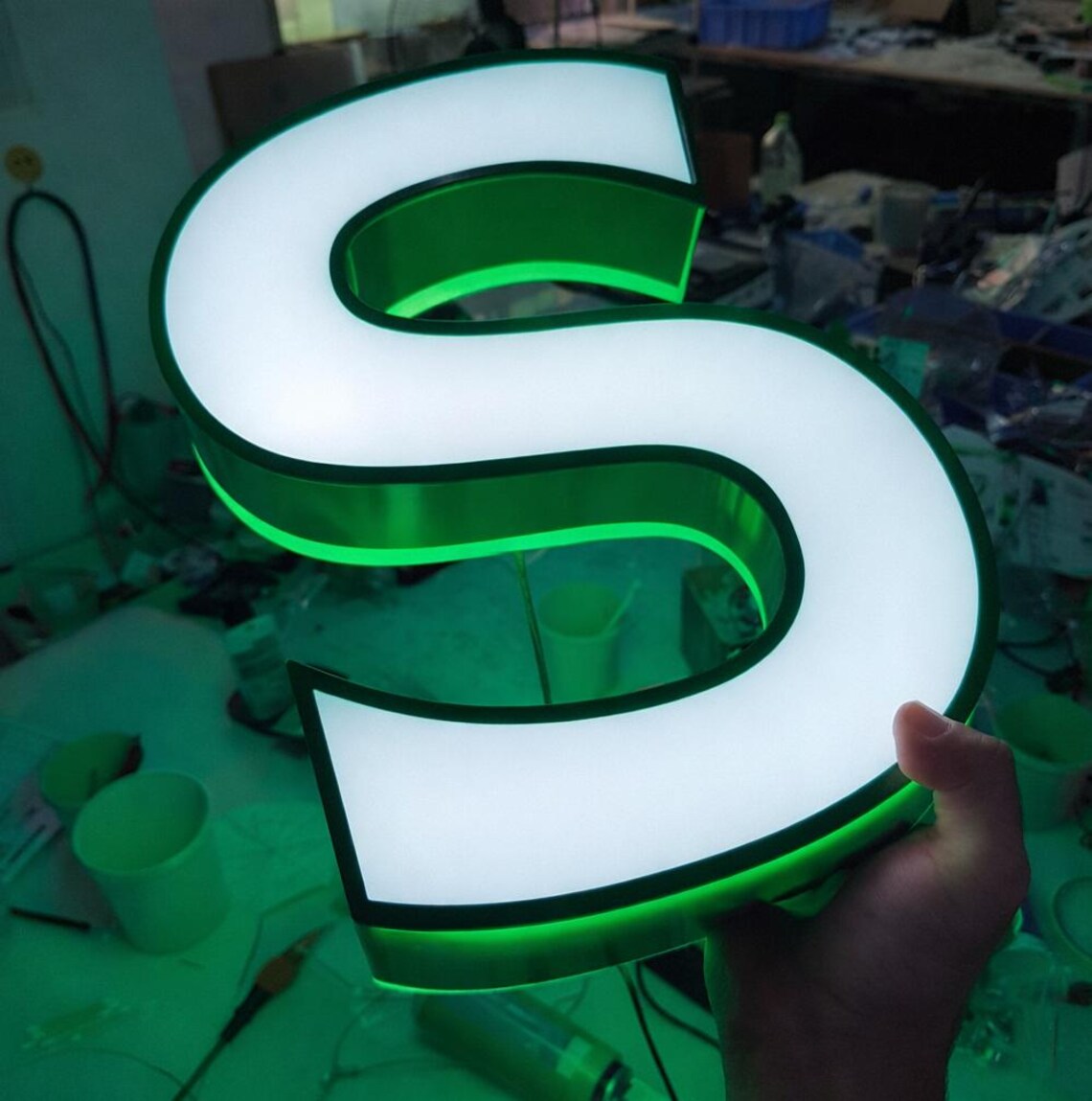 Led Signage Letters Custom LED Channel Letter Sign, Frontlit Illuminated Signage - Etsy