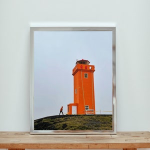 Iceland Travel Photography: Orange Lighthouse