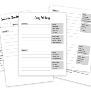 Essay writing bundle for Elementary and Middle school