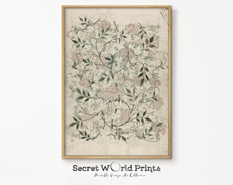 William Morris Print | Vintage Floral Tapestry Wall Art (Digital Download)