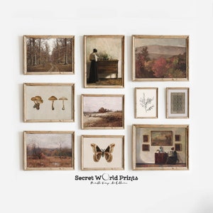 Vintage Fall Gallery Wall Set Printable | Autumn Gallery Wall Prints | Rustic Farmhouse Wall Decor | Antique Fall Prints Digital Download