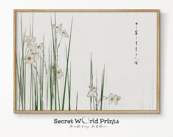 Watanabe Seitei Jonquil Print | Antique Japanese Floral Art (Digital Download)