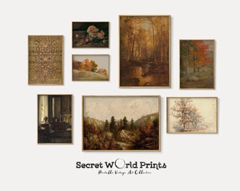 Vintage Autumn Gallery Wall Art Set | Rustic Fall Decor (Digital Download)