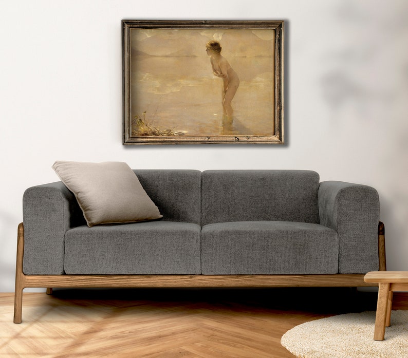 nude-wall-art-print-antique-naked-girl-painting-vintage-etsy