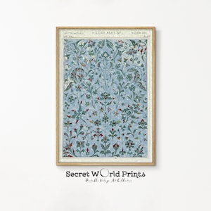 Vintage Textile Wall Art | Tapestry Printable Painting | Eclectic Textile Print | Antique Pattern Digital Download | Textile Painting Art