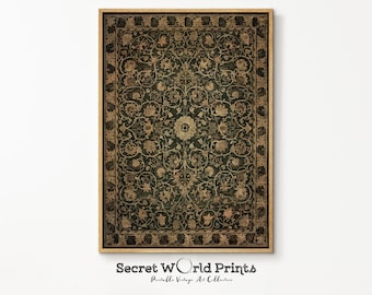 Vintage Rug Wall Art | Antique Tapestry PRINTABLE (Digital Download)