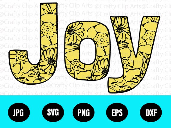 Joy Word Clip Art