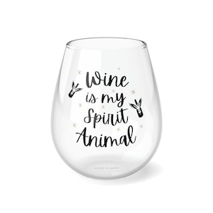 Kieliszek do wina Whimsical Wine to mój duchowy kieliszek do wina Animal, 11,75 uncji