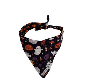 Ghostly Halloween Fun Bandana! - Reversible