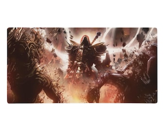 Inarius - Gaming mouse pad, diablo mouse pad, fantasy mouse pad, diablo 4 merch, large desk protector, dice mat, Angel mouse pad, mtg mat
