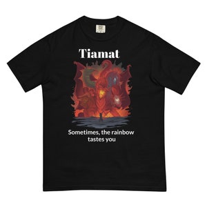 Tiamat - Rainbow -  t-shirt, Baldur&#39;s Gate Tiamat T-Shirt, Tiamat Evil Dragon Queen Shirt, Dungeons Dragons T-Shirt, D&D, Critical Role