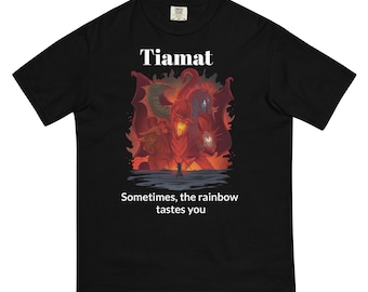 Tiamat - Rainbow - T-shirt, Baldur's Gate Tiamat-T-shirt, Tiamat Evil Dragon Queen-shirt, Dungeons Dragons-T-shirt, D&D, cruciale rol