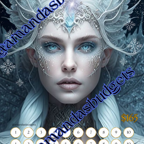 Snow Queen Savings Challenge With Envelope