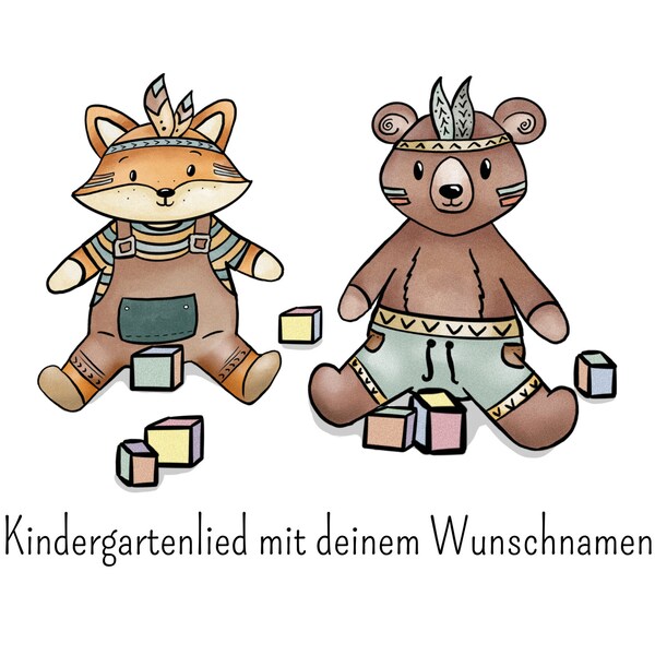 Kindergartenlied mit deinem Wunschnamen, personalisiertes Geschenk, Kindergartenstart, Namenslied, Lied mit Namen, Kindergartenzeit