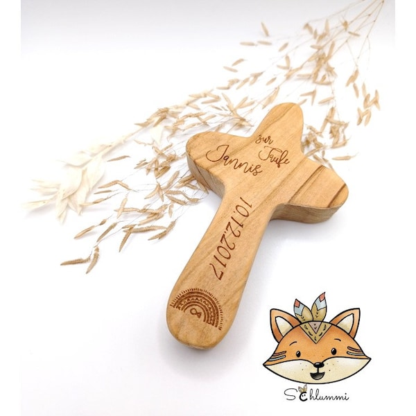 personalisiertes Holzkreuz Taufe, Taufkreuz Holz, Taufkreuz personalisiert, Taufkreuz mit Namen, Taufgeschenk Mädchen, Taufgeschenk Junge