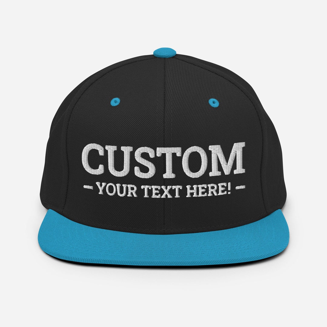 Embroidered Custom Text Hat, Custom Logo Hat, Customized Cap
