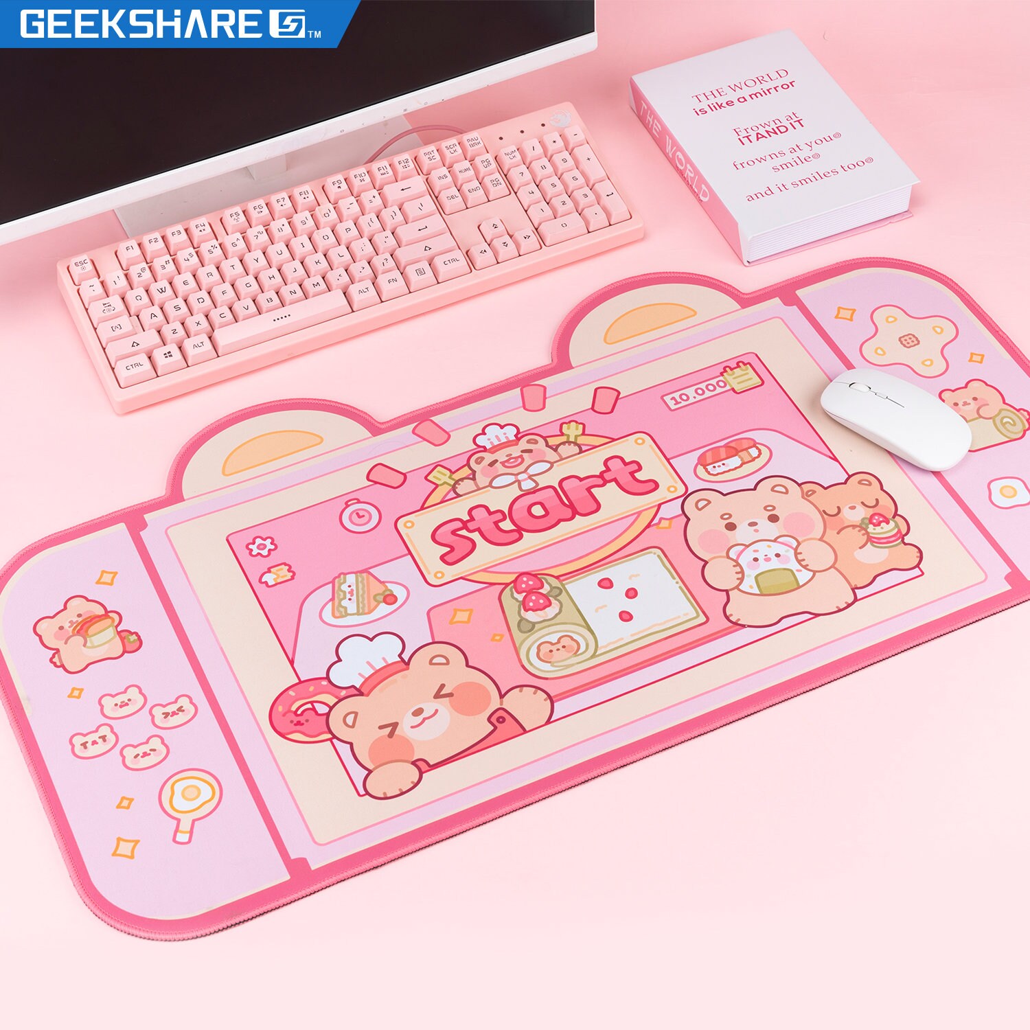 Cute Gaming Mousepad Kawaii Large Deskpad Aesthetic Anime Desk