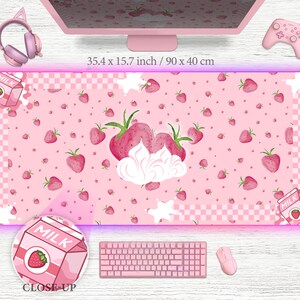 Tappetino Mouse Gaming XXL 90x40cm - Superficie Antiscivolo, Impermeabile E Bordi Rinforzati - Foto 6