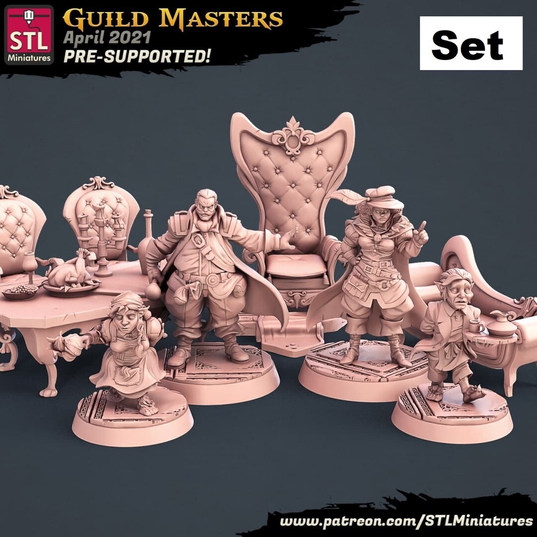 Guild Masters Set Dnd Thumbnails Fantasy Tabletop RPG Etsy