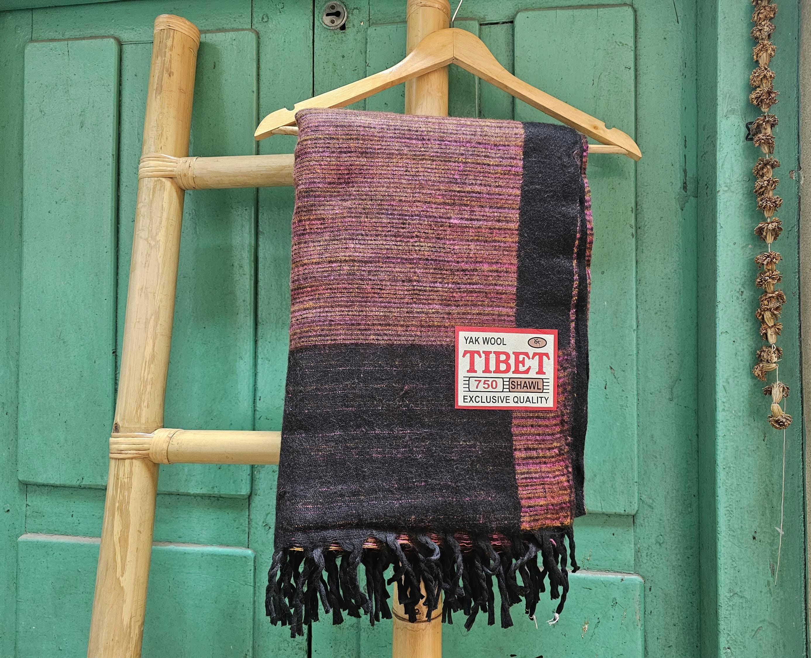 255x120 Cm, Traditional Tibetan YAK WOOL BLANKETS, Incredible Warm