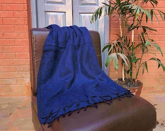 230x115 cm, Himalayan Yak Wool Blankets, Incredible Warm & Soft, Handloomed in Many Different Colours, Handmade in Nepal on Himalayan Region