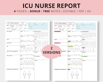 ICU Nurse Brain Sheet