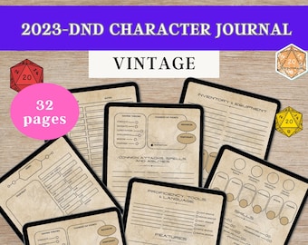 DnD 5e Character Sheet: PDF for Dungeons and Dragons 5th Edition