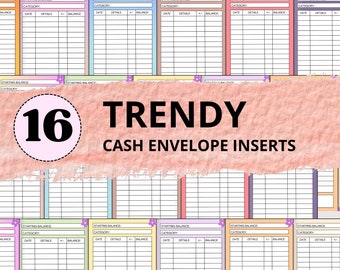 A6 Cash Envelope Savings Challenge Inserts: Printable Budgeting (PDF)