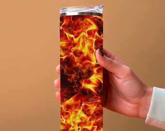 Emballage pour gobelet coupe-feu : design par sublimation, droit/conique (téléchargement numérique PNG)