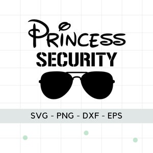 Princess Security SVG: Funny Dad Girl Design (Digital Download)