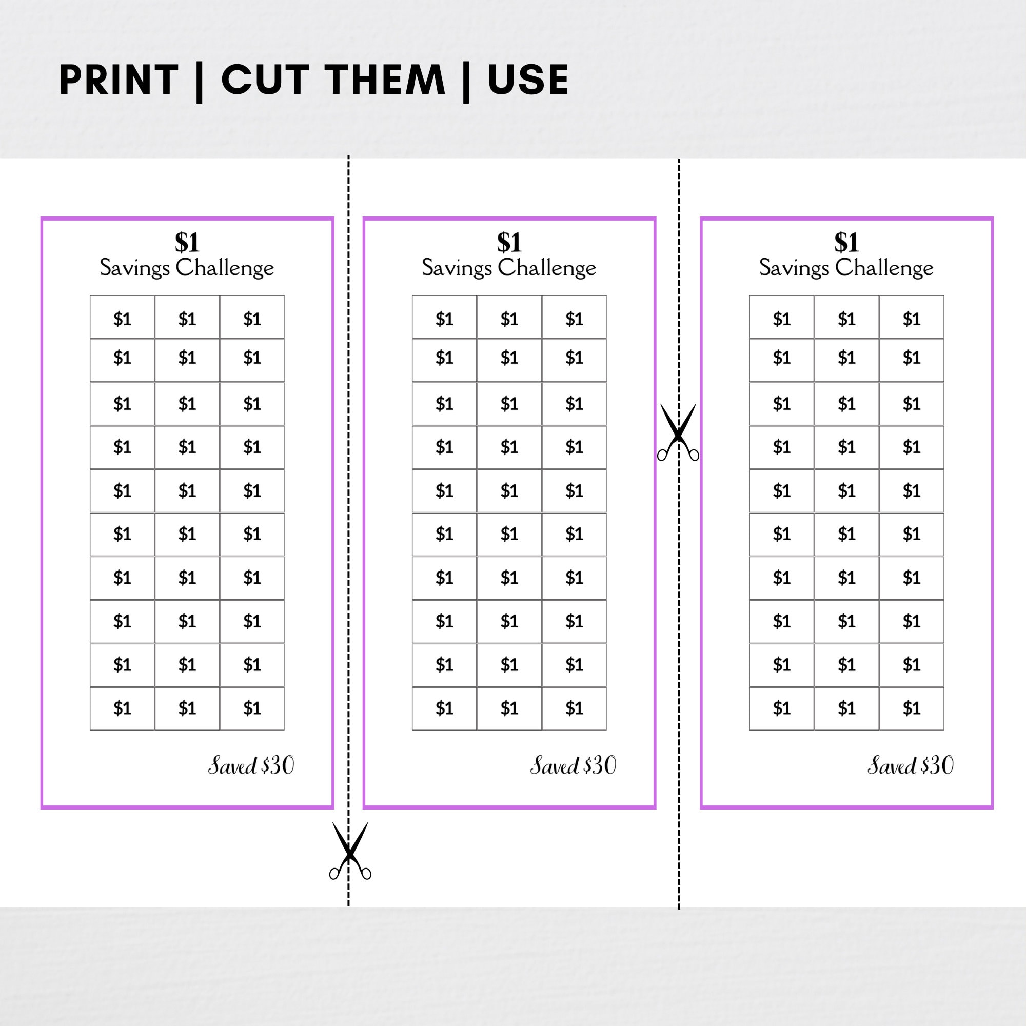 Mini Savings Challenge Printable, Savings Challenge Bundle A6 Savings ...