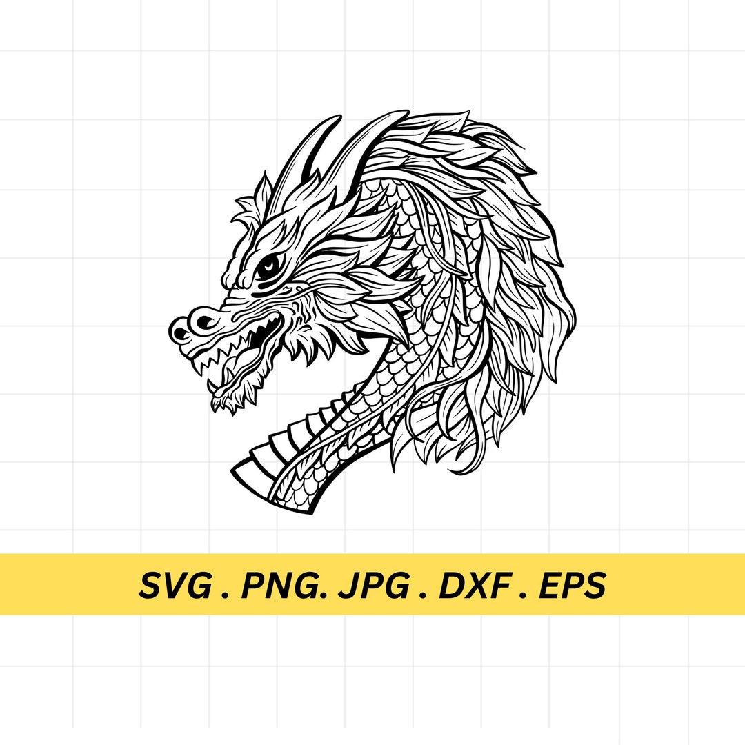 Chinese Dragon Svg Png Eps Pdf Dxf | Chinese New Year Dragon | Magical ...