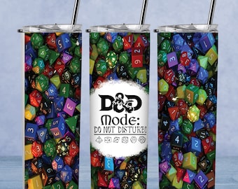 D&D Tumbler Wrap: Dragon Dice 20 Oz Skinny (Digital Download)