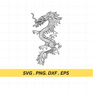 Dragon SVG #1 Dragon DXF, Dragon PNG, Dragon Clipart, Dragon Silhouette, Dragon svg Files for Cricut, Dungeon master gift