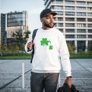 St. Patrick&#39;s Sweatshirt, Unisex Shirt, Green Beer Shirt, Ireland Gift, Irish Gift Idea, St Patricks Gift Idea, St Patricks Shirt, Clover