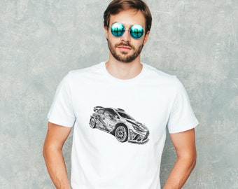 Rally Car Tshirt, Sports Fashion, Track Day Clothing, Unisex Tshirt, Racing Enthusiast Apparel, Car Racing Clothing