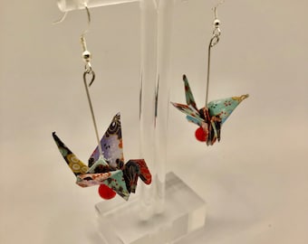 Origami Crane Earrings