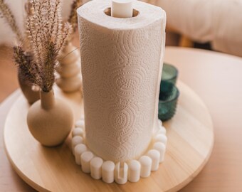 Porte-essuie-tout minimaliste imprimé en 3D – Design scandinave pour la cuisine