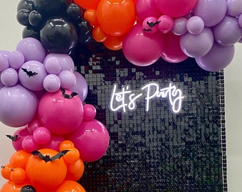 Bad Witch Energy Balloon Arch Kit: Hot Pink, Orange, Purple, Black