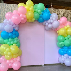 Pastel Rainbow Balloon Arch Garland Kit: DIY Party Decorations