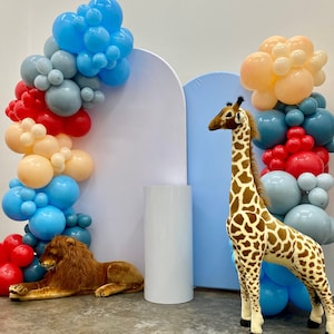 DIY Carnival Balloon Arch Kit: Muted Blue, Red, Blush