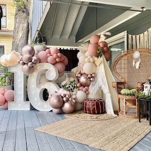 Mauve Rose Gold Balloon Arch Kit: DIY Party Decor
