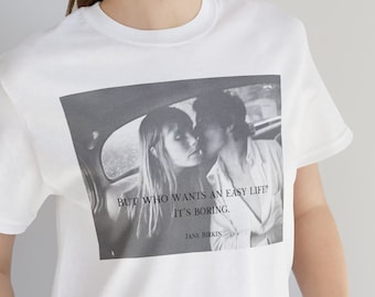 In Memory Of Jane Birkin Tshirt French Fashion Icon parisian aesthetic Paris style 1960&#39;s t-shirt