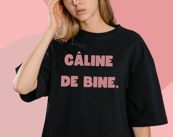 Québec Zitat Oversized Kurzarm T-Shirt Kanada Geschenk für Freund quebecois Humorvolles T-Shirt