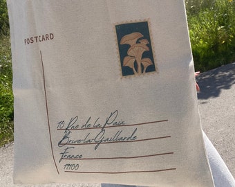 Corrèze France Tote Bag: Postcard Design, Eco-Friendly Canvas