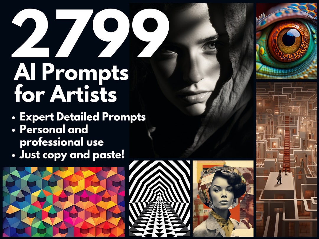 2799 AI Prompts for Artists Over 30 Categories of Art Generate Jaw