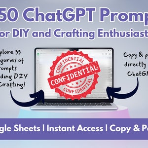 DIY & Craft ChatGPT Prompts Do it Yourself DIY Kit Plans Craft Kits Information Arts and Crafts Learn the ins and outs of crafting image 2