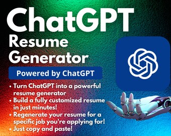 ChatGPT Resume Generator | Build a Resume with ChatGPT | Personalized Recommendations | Land Your Dream Job